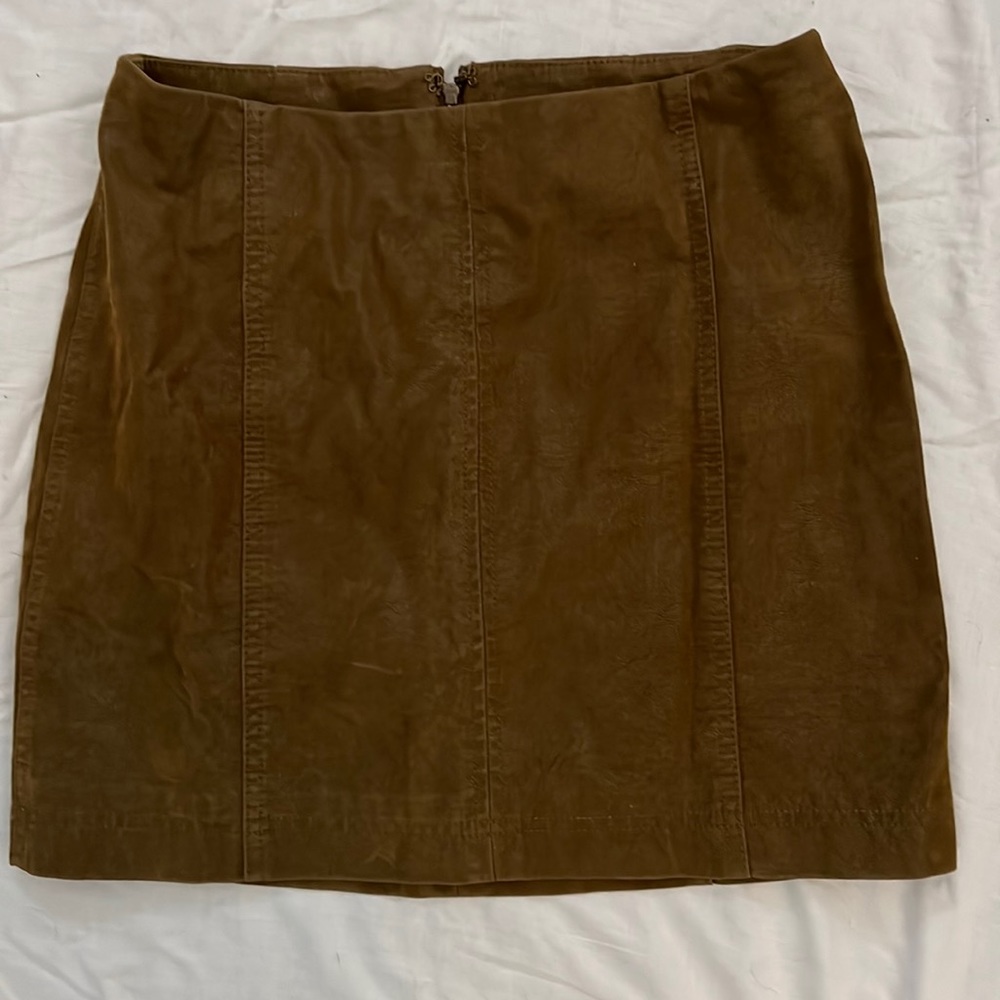 Never Worn Free People Modern Femme Vegan Suede Mini Skirt